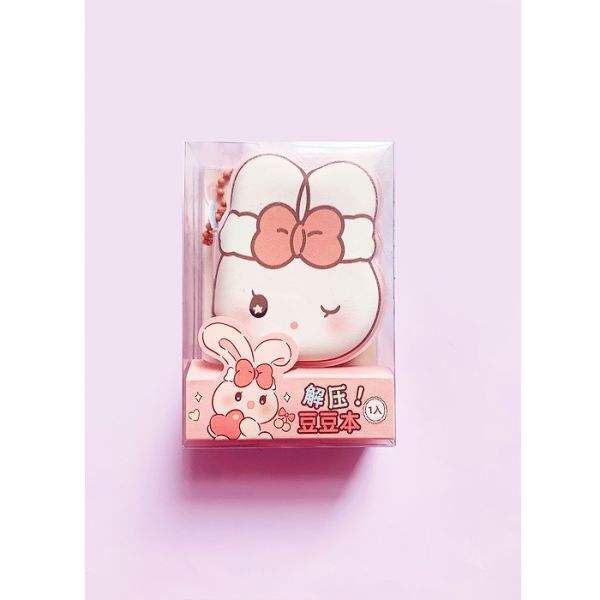 Pink Doris the Bunny - Mini Notizbuch Schlüsselanhänger